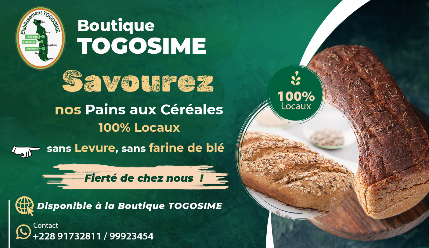 Pain local aux céréales locaux- Togosime